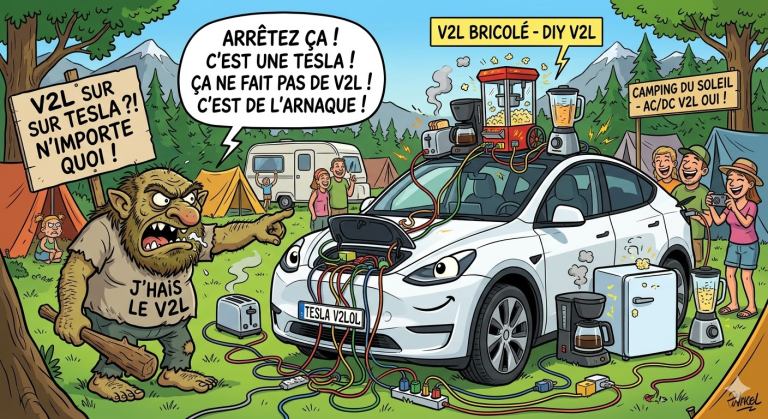 V2L et Tesla : le troll infini !