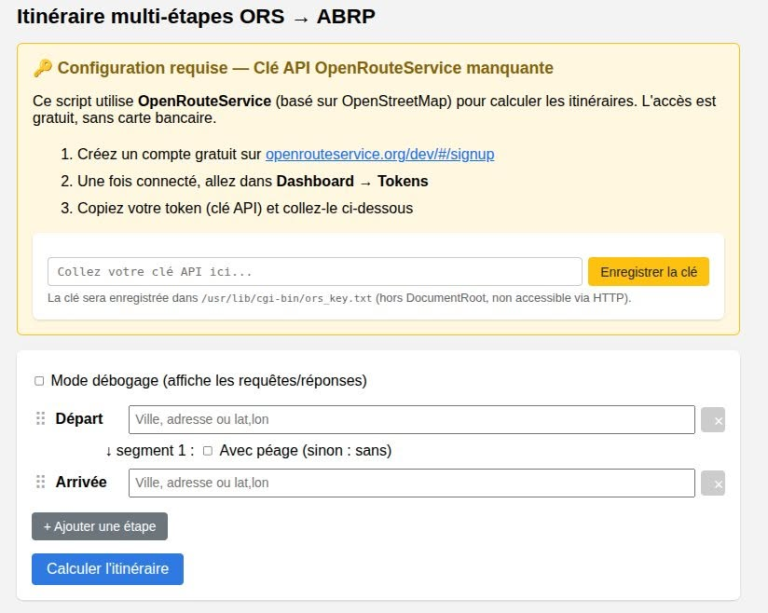 TeslaMate Mail : des itinéraires avec ou sans péages